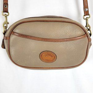 DOONEY & BOURKE Vintage Pebbled Leather Oval Crossbody Handbag